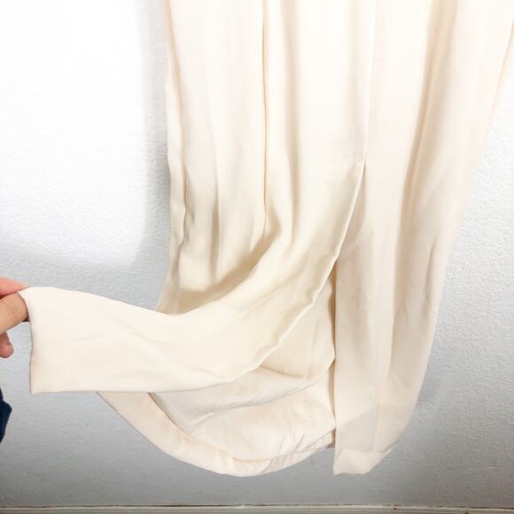 Fame & Partners Cream Off The Shoulder Column Maxi Dress Size 2 Cocktail Formal - Picture 11 of 13